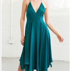 Urban Outfitters Green Satin Dress (sz. 10)